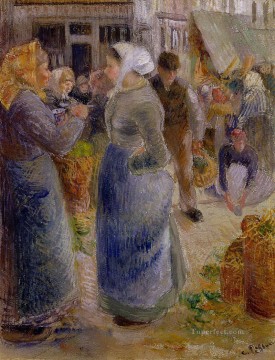 Camille Pissarro Painting - el mercado Camille Pissarro